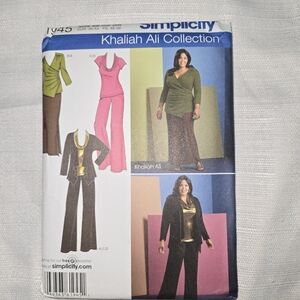 2011 Khaliah Ali Collection Simplicity Pattern 1945 BB Size 20W - 28W UNCUT